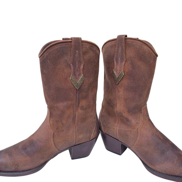 Ariat Women's Shayla Western Cowboy Boot Size 11B Brown Suede - Picture 6 of 12